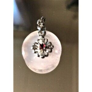 Rose Quartz Donut Pendant